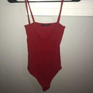 BRANDY MELVILLE Red bodysuit NWOT